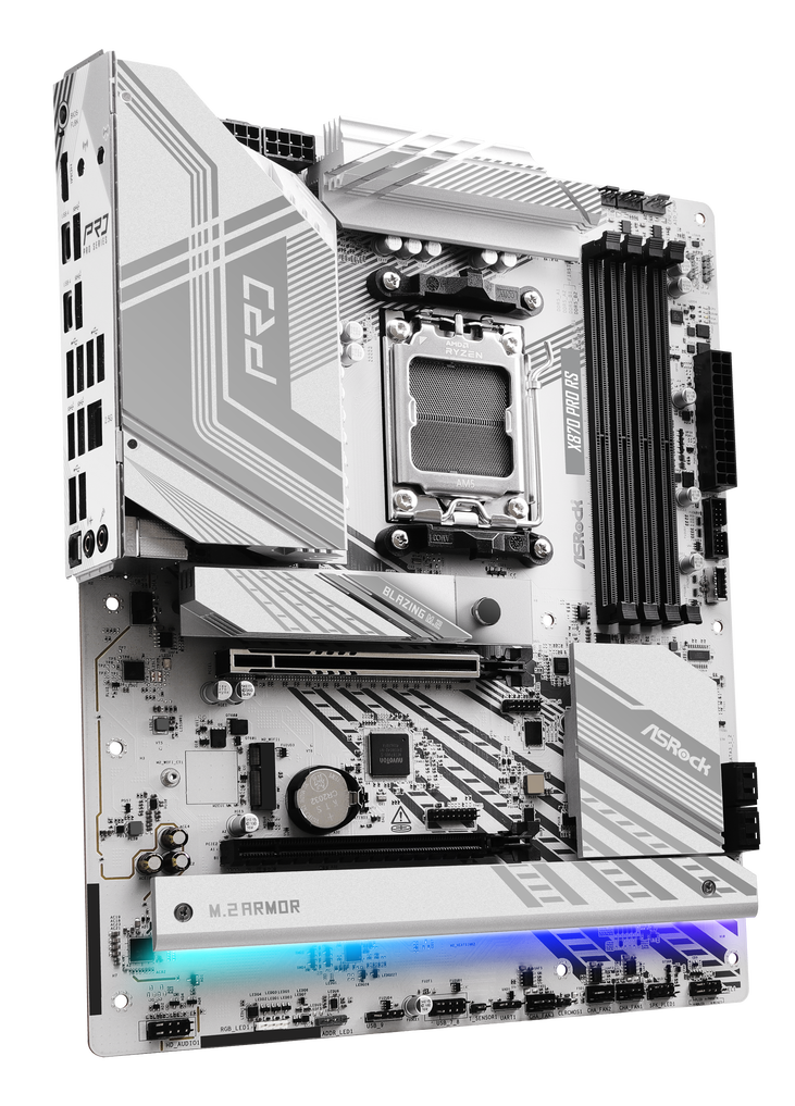 ASRock X870 Pro RS Mainboard, Sockel AM5, AMD X870, ATX, DDR5 image number 1