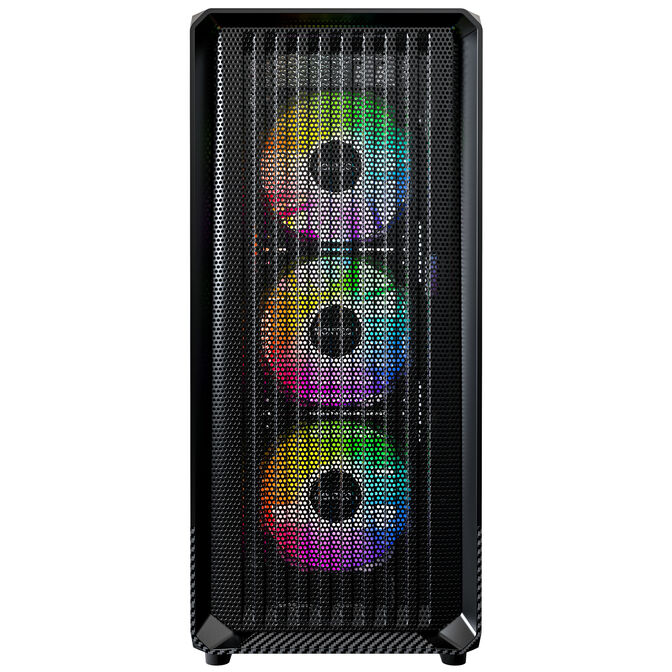 Montech X5 PC Case, Mid Tower, E-ATX, ARGB, Tempered Glass - Black image number 4