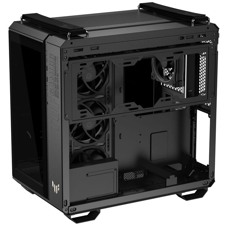ASUS TUF Gaming GT502 Horizon PC Case, Mid Tower, ATX, Tempered Glass - Black image number 10