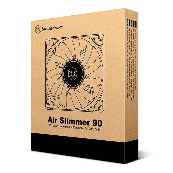 SilverStone Air Slimmer SST-AS90B Slim Fan - 92mm, black image number 7