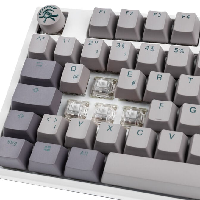 Ducky One 3 Mist Grey Gaming Keyboard, RGB LED - MX-Ergo-Clear image number 4