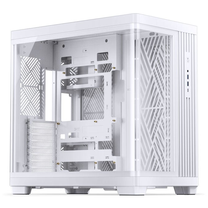 Jonsbo TK-4 Case, Midi Tower, ATX, Tempered Glass - White image number 0
