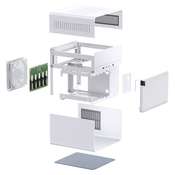 Jonsbo N2 Mini-ITX NAS case - white image number 8