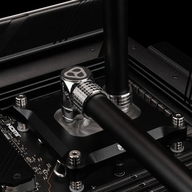 Thermal Grizzly DeltaMate Extender-Fitting, Messing - Gloss Nickel, MM7R image number 1