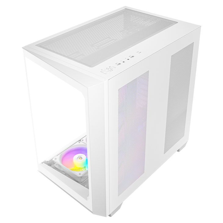 Antec C5 PC-Gehäuse, Midi-Tower, ATX, RGB, Tempered Glass  - weiß image number 14