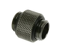 Bitspower Adapter gerade G1/4 Zoll AG auf G1/4 Zoll AG - lang, schwarz gl&auml;nzend