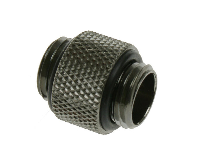 Bitspower Adapter gerade G1/4 Zoll AG auf G1/4 Zoll AG - lang, schwarz gl&auml;nzend image number 0
