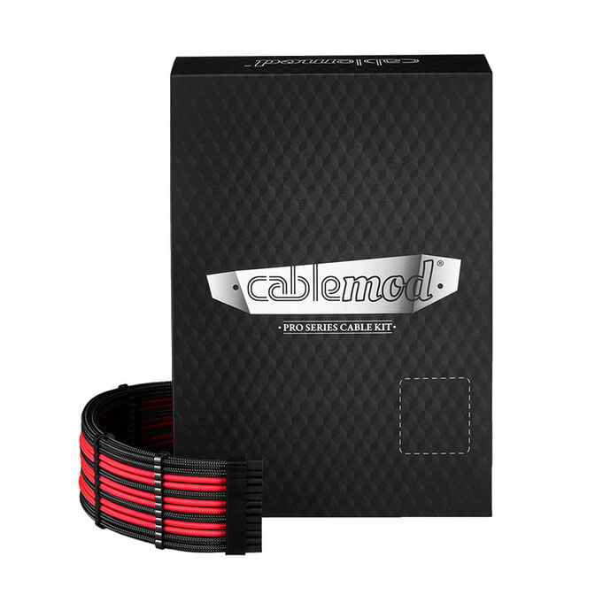 CableMod C-Series PRO ModMesh 12VHPWR Cable Kit f&uuml;r Corsair RM, RMi, RMx (Black Label) - schwarz/rot image number 3