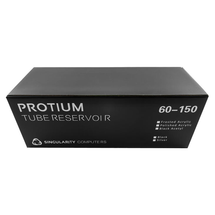 Singularity Computers Protium Reservoir 150mm - Acrylic, frosted, silver image number 6