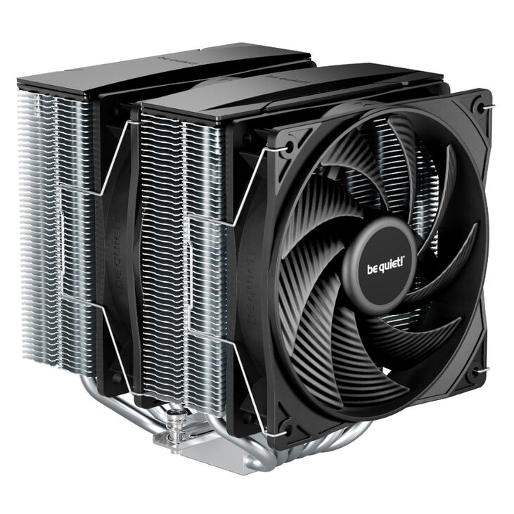 be quiet! Pure Rock Pro 3 CPU cooler, dual tower - 120mm, silver image number 0