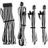 Corsair Premium Sleeved Kabel-Set (Gen 4) - weiß/schwarz image number null