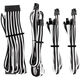 Corsair Premium Sleeved Kabel-Set (Gen 4) - weiß/schwarz