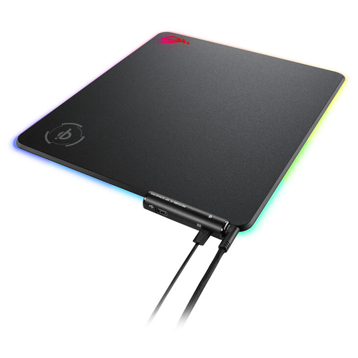 ASUS ROG Balteus QI RGB Gaming Mouse Pad - black image number 4