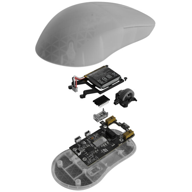 Endgame Gear XM2w 4k v2 Gaming Mouse, 4,000Hz - White Frost image number 13