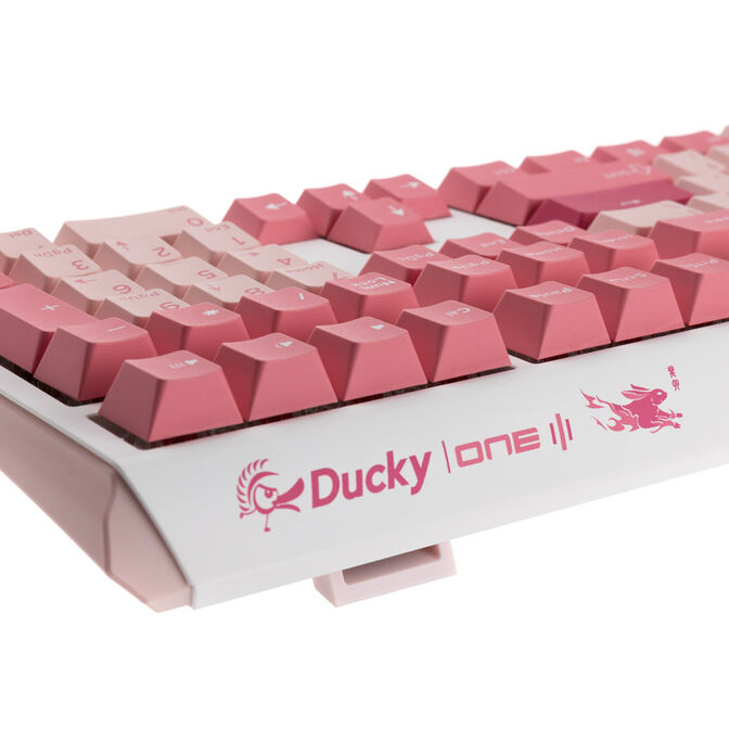 Ducky One 3 Gossamer Pink Gaming Tastatur - MX-Blue (US) image number 6