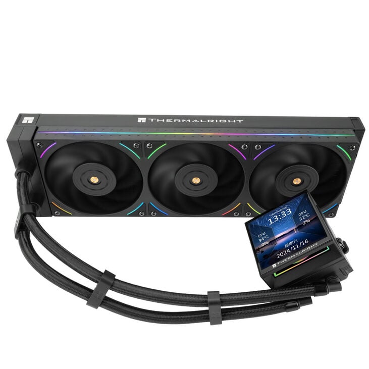 Thermalright Hyper Vision UB AiO Water Cooling, ARGB, Intel and AMD Socket - 360mm, black image number 1