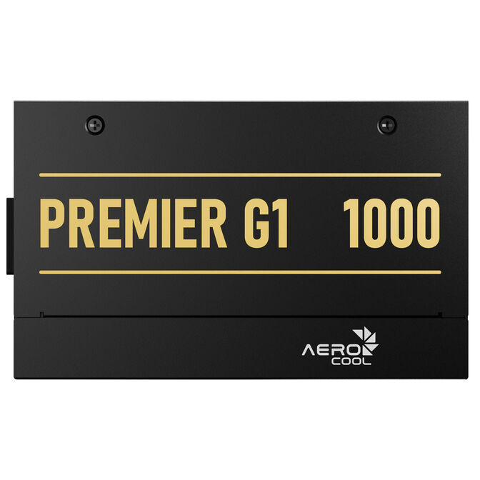 AeroCool Premier G1 80 PLUS Gold Power Supply, PCIe 5.1, ATX 3.1 - 1000 Watt, black image number 3