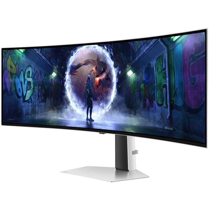 Samsung Odyssey OLED G9 G93SD, 49-inch Gaming Monitor, 240 Hz, QD-OLED, FreeSync Premium Pro image number 1