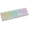 Ducky Zero 6108 Pure White Kabellose Gaming Tastatur, RGB - Cherry MX2A Red, US (ANSI)