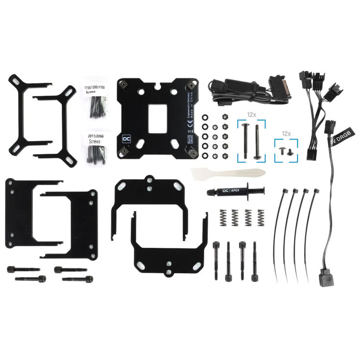 Alphacool Eisbaer 360 Aurora 1.1 ARGB AIO Cooler - 360mm, Black image number 7
