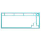 Glorious GMMK PRO Top Frame - aqua blue