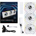 Lian Li UNI FAN TL Wireless LCD Lüfter, ARGB, PWM, 3er-Pack inkl. Controller - Reverse Blade, 120 mm, weiß image number null