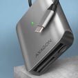 AXAGON CRE-S3C Externer Kartenleser USB-C 3.2 Gen 1, 3-Slot, SD/microSD/CF, UHS-II image number null
