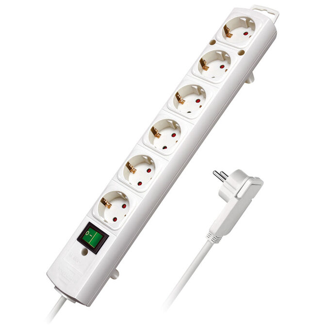 Brennenstuhl Comfort-Line Plus power strip, 6-way - white image number 0