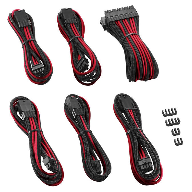 CableMod PRO ModMesh Cable Extension Kit - schwarz/rot image number 1