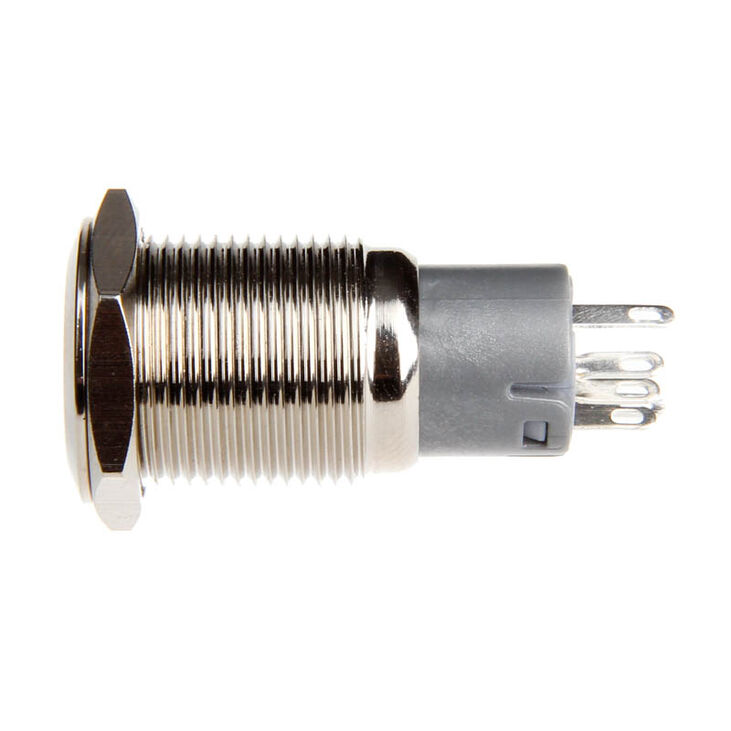 DimasTech Vandalismustaster 16mm - Silverline - orange image number 2