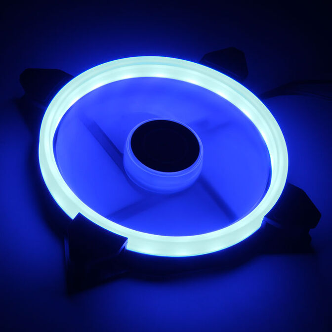 Raijintek IRIS 14 Rainbow RGB LED-L&uuml;fter, 2er Set inkl. Controller - 140mm image number 5