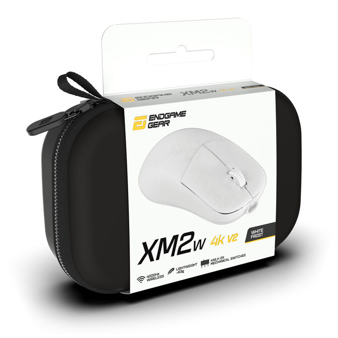 Endgame Gear XM2w 4k v2 Gaming Mouse, 4,000Hz - White Frost image number 14