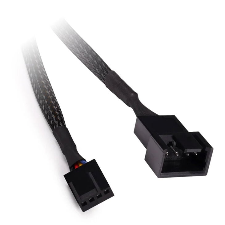 Alphacool Lüfterkabel 4-Pin auf 4-Pin Verlängerung 15cm - schwarz image number 1