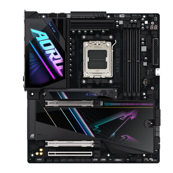 Gigabyte X870E A Xtreme AI Top Motherboard, Socket AM5, AMD X870E, ATX, DDR5 image number 1