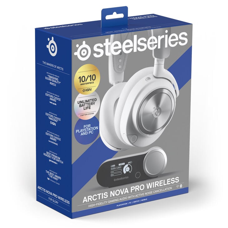 SteelSeries Arctis Nova Pro Wireless P Gaming Headset, weiß image number 9