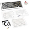 Ducky Outlaw 65 Gaming-Tastatur, Barebone - silber (ISO) image number null
