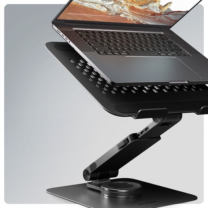 AXAGON STND-LQ St&auml;nder f&uuml;r 10 bis 16 Zoll Laptops und Tablets - silber image number 1
