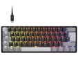 Corsair CLIPPER PRO MINI 60 Hall Effect Gaming Keyboard, Backlit RGB LED, CORSAIR MGX Core, Black PBT DS Keycaps image number null