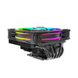Akasa SOHO H6L M2 Low-Profile CPU Cooler, ARGB - 120mm, black image number null