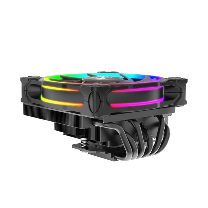 Akasa SOHO H6L M2 Low-Profile CPU Cooler, ARGB - 120mm, black image number 2