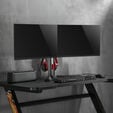 Alterzone Pro Duo Gaming Monitor Stand, Black image number null