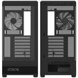 Aerocool P500B PC Case, Midi Tower, ATX, Tempered Glass, RGB - Black image number null