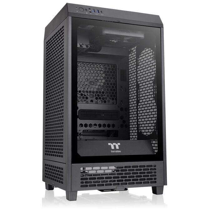 Thermaltake The Tower 200 PC-Geh&auml;use, Mini-Geh&auml;use, Mini-ITX, Tempered Glass - schwarz image number 0
