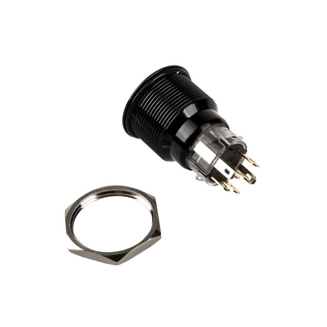 DimasTech Vandalism switch/button 22mm, Blackline Dot - RGB image number 3