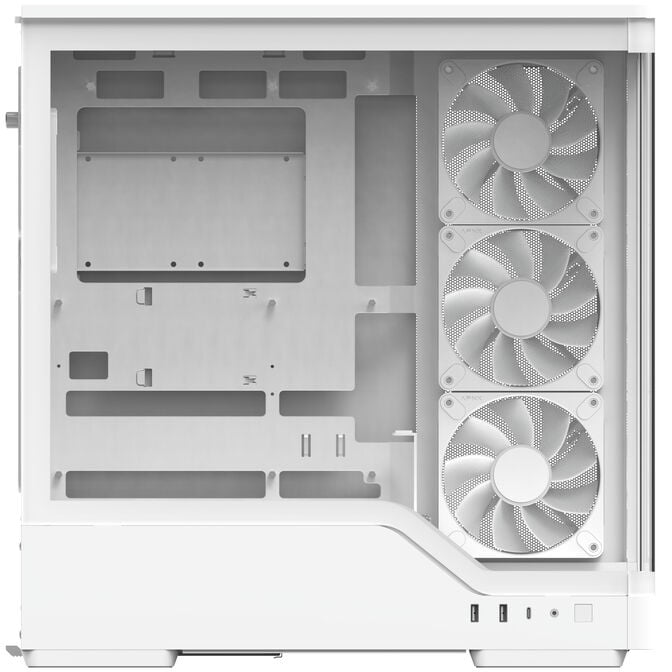 Aerocool P500A PC-Geh&auml;use, Midi-Tower, ATX, Tempered Glass, RGB - wei&szlig; image number 7