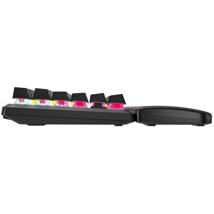 Corsair K70 CORE TKL WIRELESS RGB Gaming-Tastatur, mechanisch, ISO (DE), MLX RED Switch - schwarz image number 4