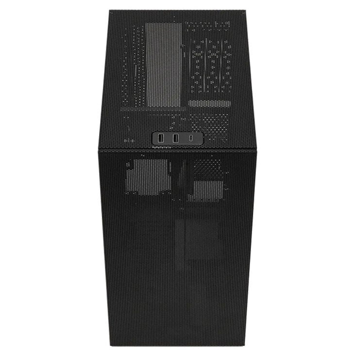 Ssupd Meshrom S V2 PCIe 5.0 PC Gehäuse, Mini-Tower, Mini-ITX Gehäuse - schwarz image number 1