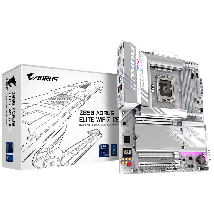 GIGABYTE Z890 Aorus Elite WIFI7 ICE motherboard, socket LGA 1851, Intel Z890, ATX, DDR5 image number 0