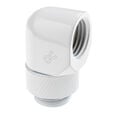 Alphacool Eiszapfen L-Verbinder drehbar G1/4 AG auf G1/4 IG - 4 St&uuml;ck wei&szlig; image number null