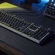 CORSAIR SKIFF 100 Gaming Keyboard, 10-Zone RGB, IP53 Splash Protection - Black image number null